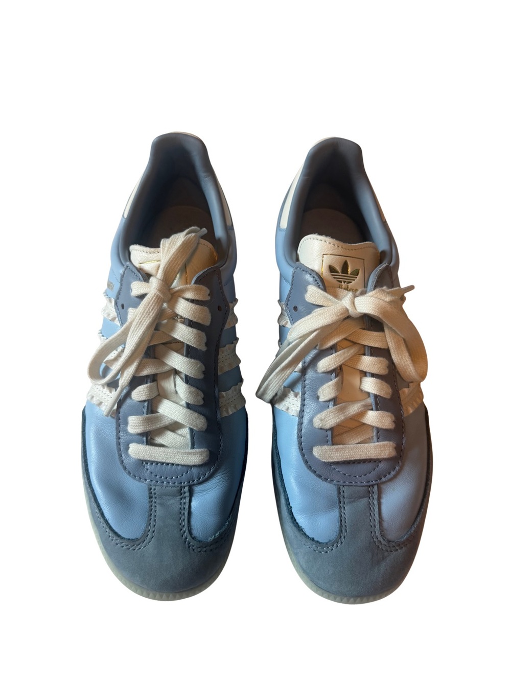 adidas women’s Light Blue and Cream Retro Runner Sneakers